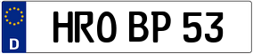 Trailer License Plate
